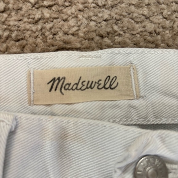 Madewell White Relaxed Denim Shorts - size 25 - Picture 4 of 10